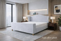 Light Silver Plush Royale Bed