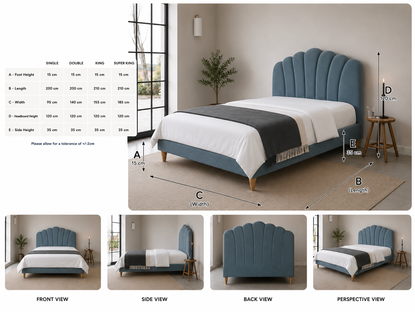100% Organic Gabrielle Hemp Bed