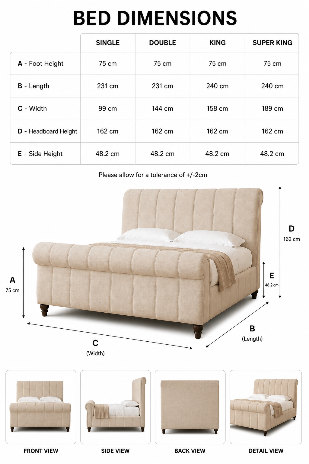 100% Organic Manor Hemp Bed