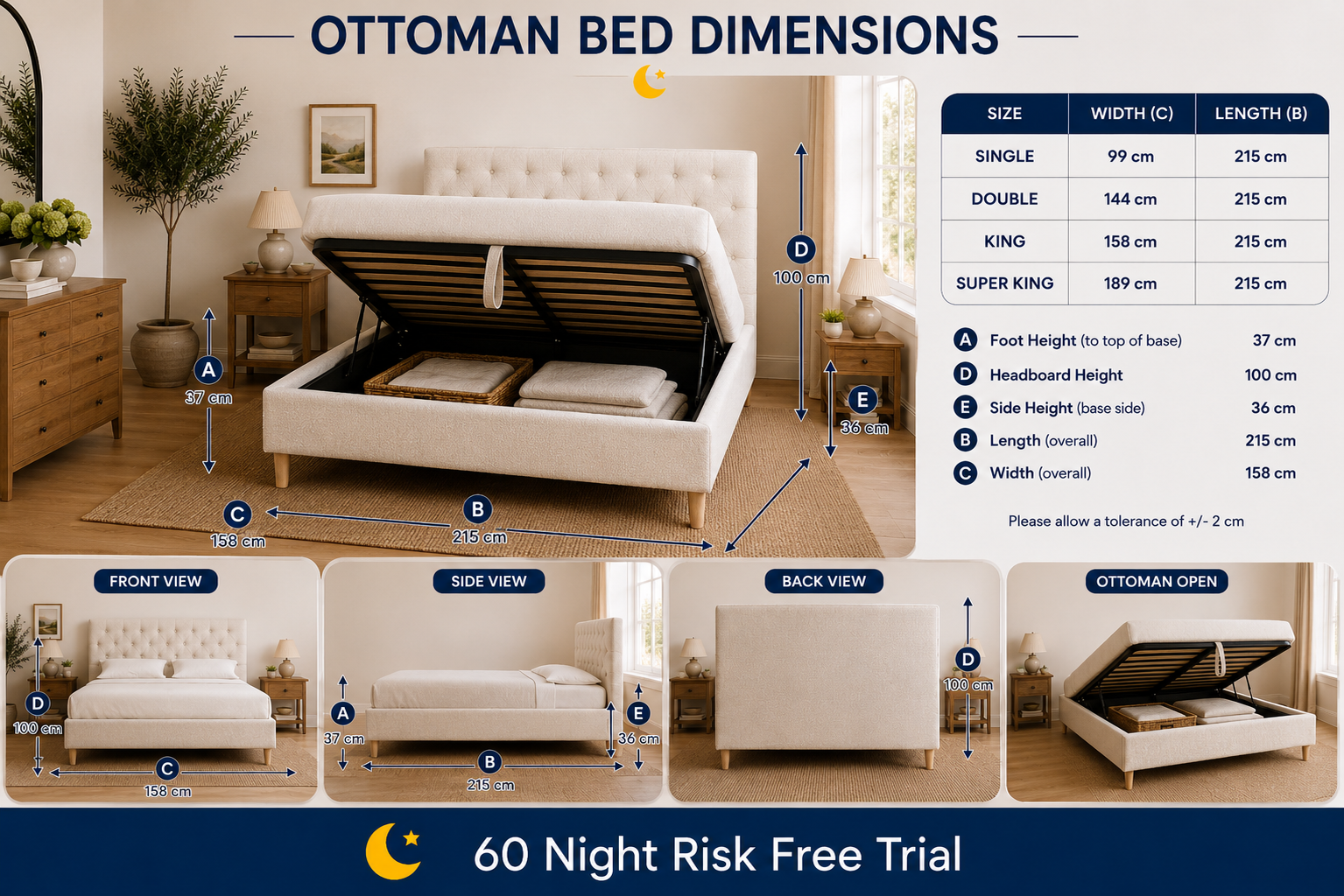100% Organic Florence Hemp Bed