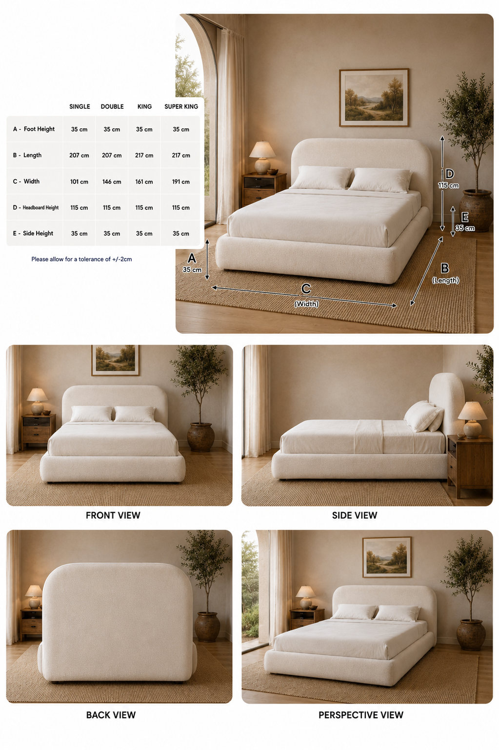 100% Organic Conwy Hemp Bed