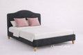 Charcoal Plush Low End Curve Bed