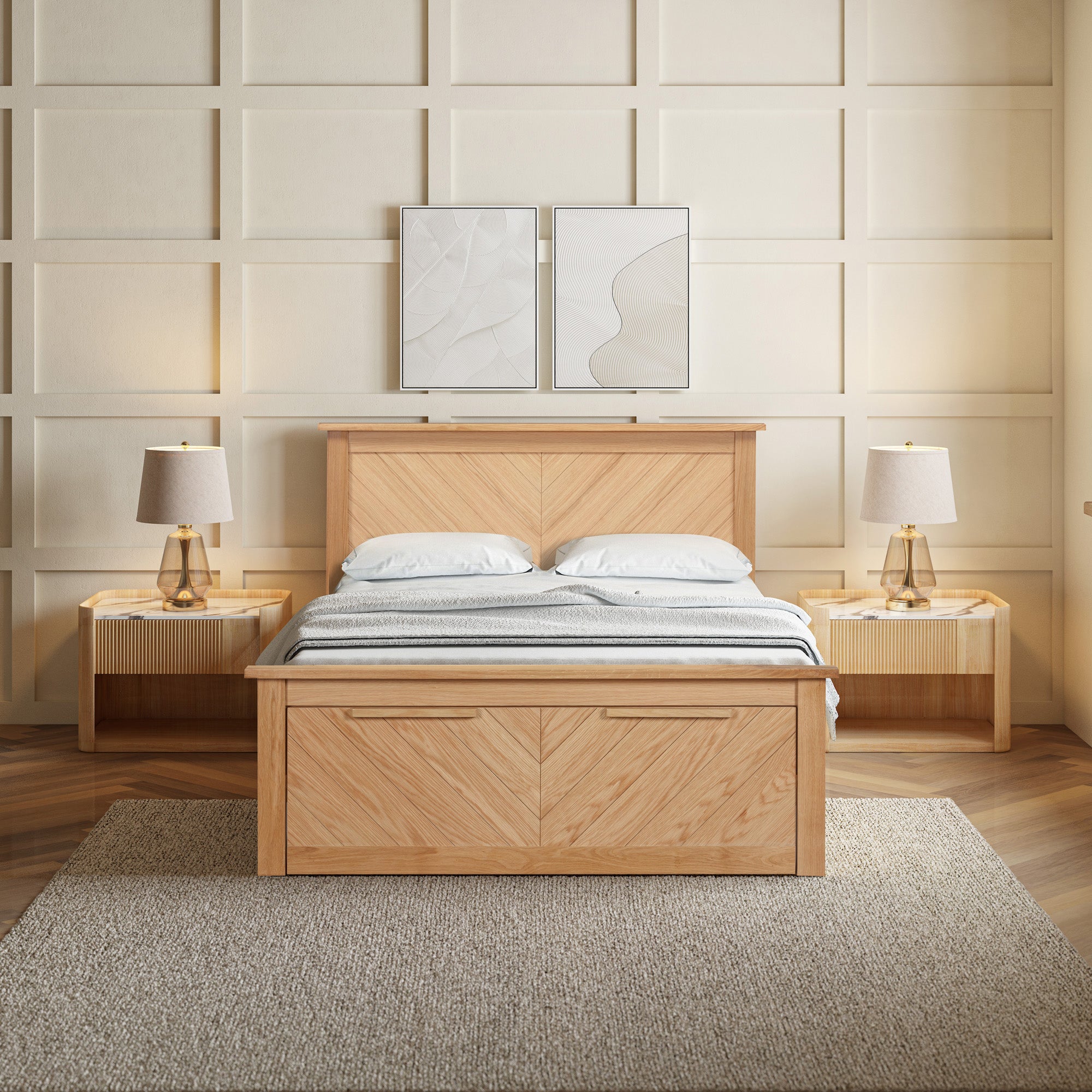 Saint Denis Oak with Drawers