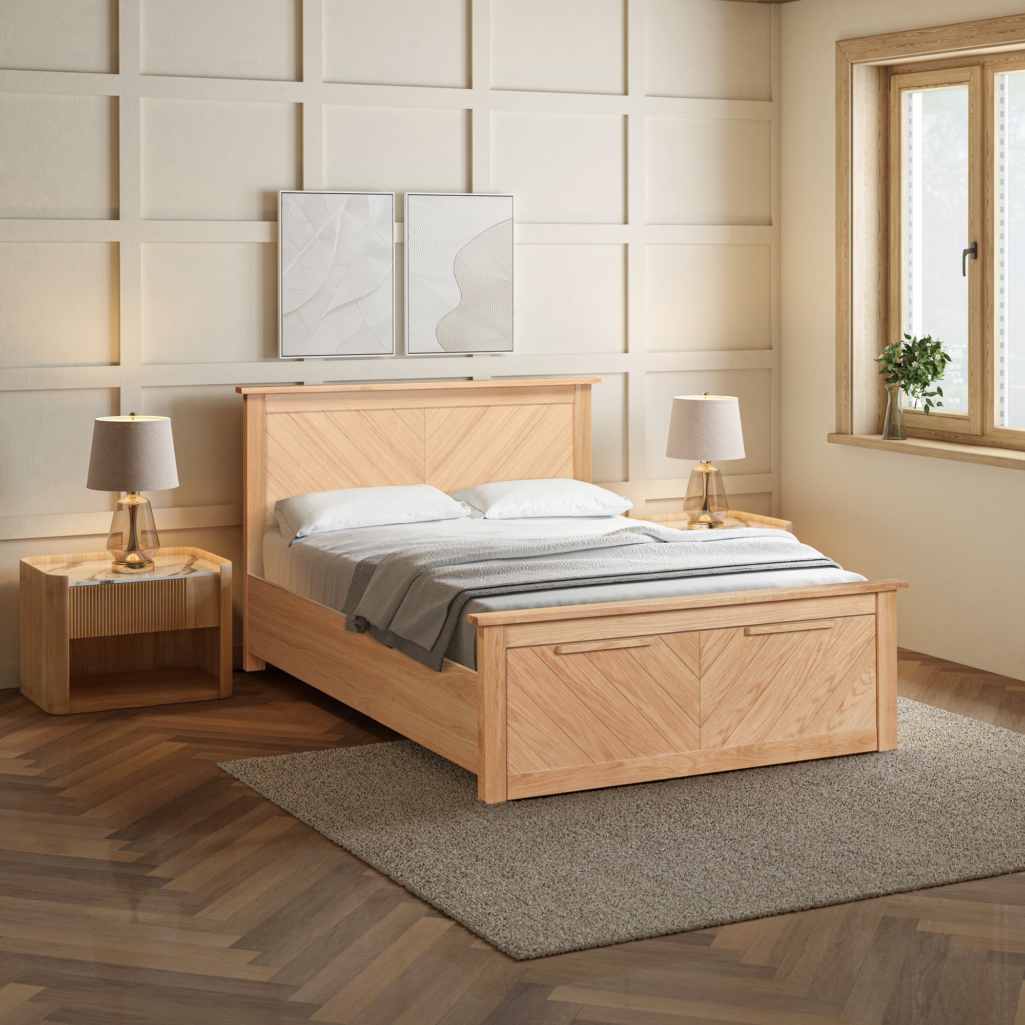 Saint Denis Oak with Drawers