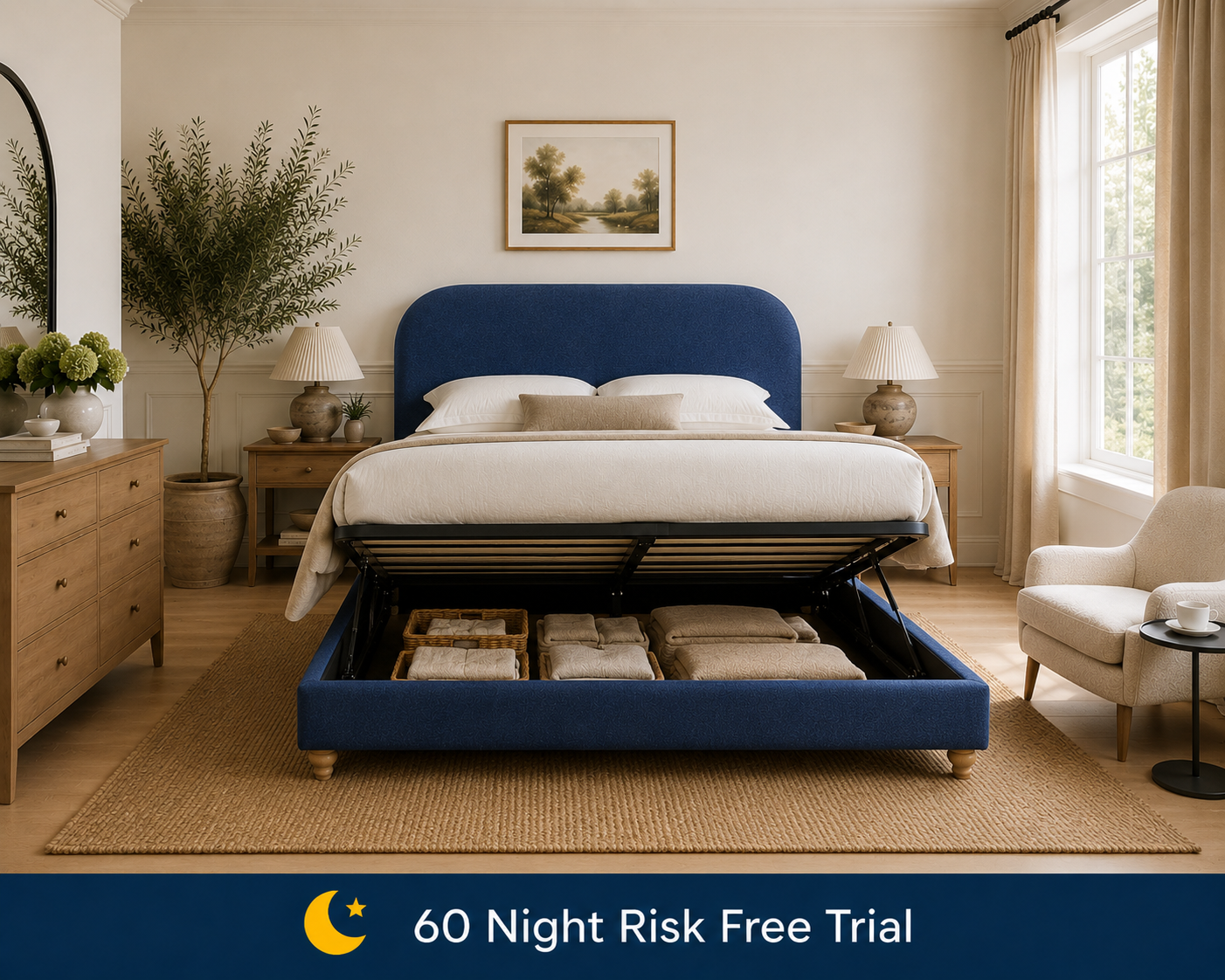 100% Organic Cameo Hemp Bed