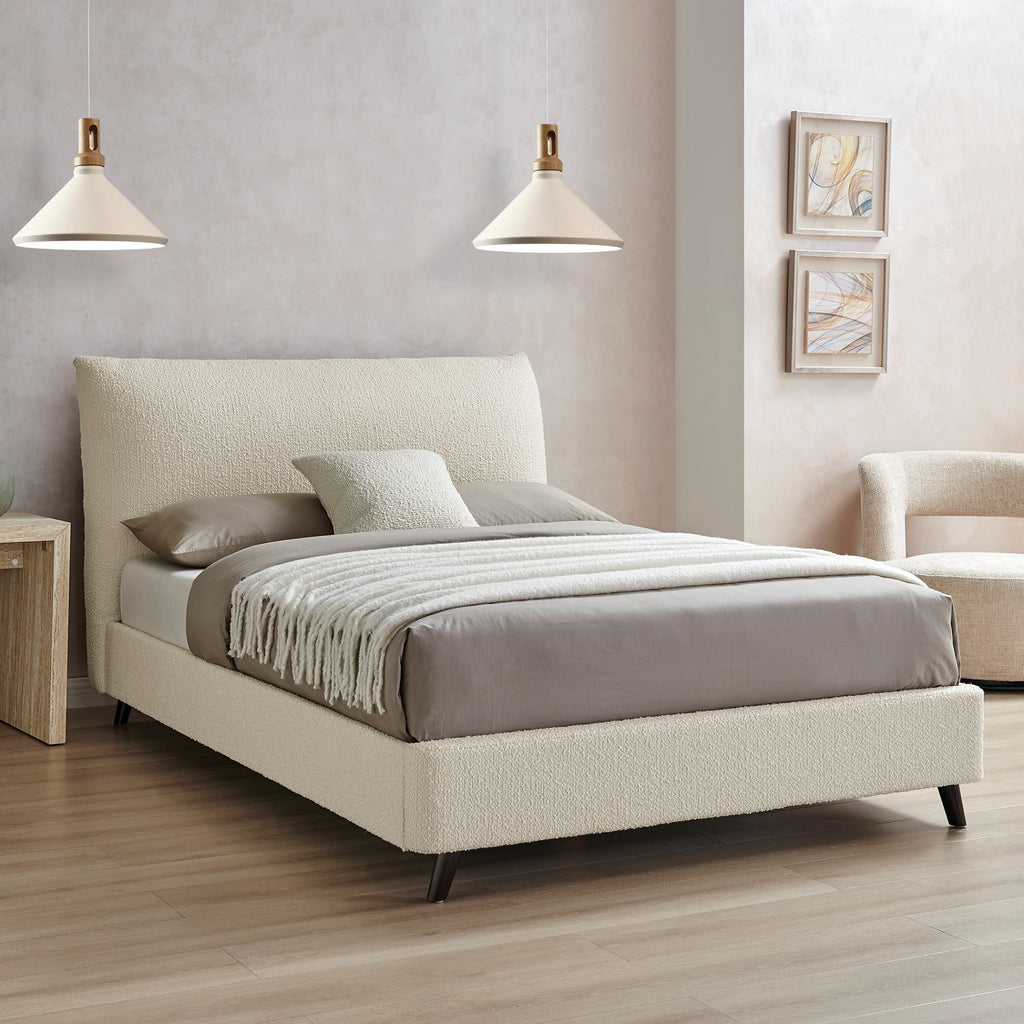 Rouen Pillow Bed Ivory Boucle