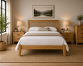 Barcelona Oak Bed