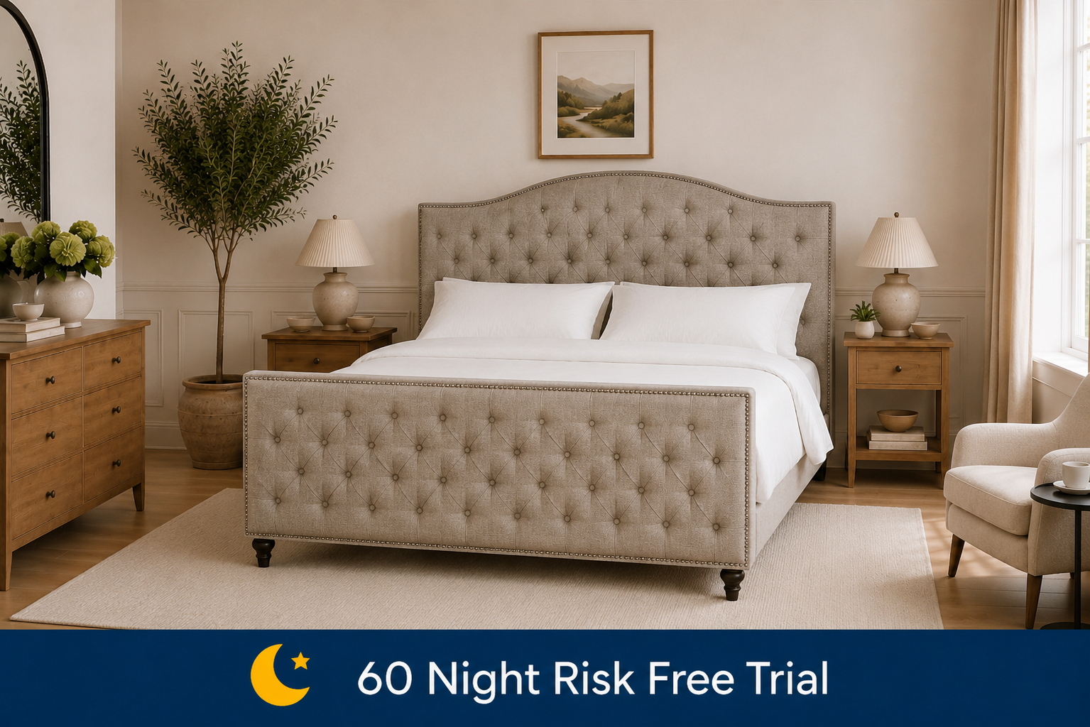 100% Organic Elizabethan Bed Frame