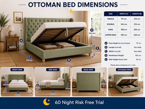 100% Organic Grace Hemp Bed