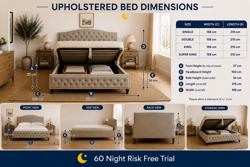 100% Organic Elizabethan Bed Frame