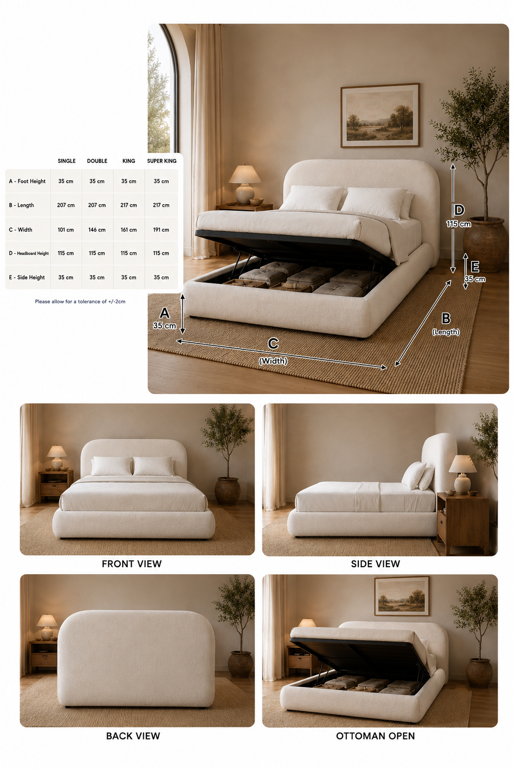100% Organic Kempton Hemp Bed
