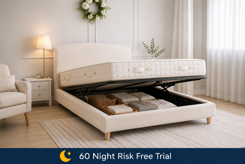 100% Organic Curve Roll End Hemp Bed