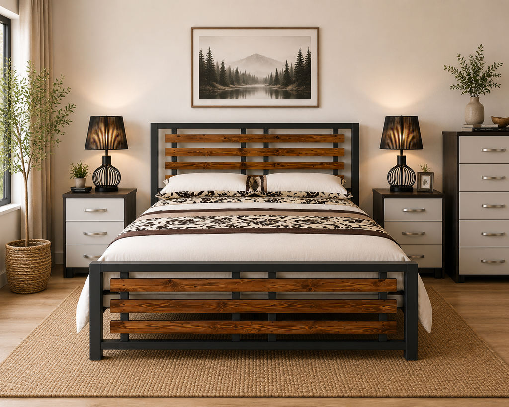 Napoli Painted/ Stained Pine Bed
