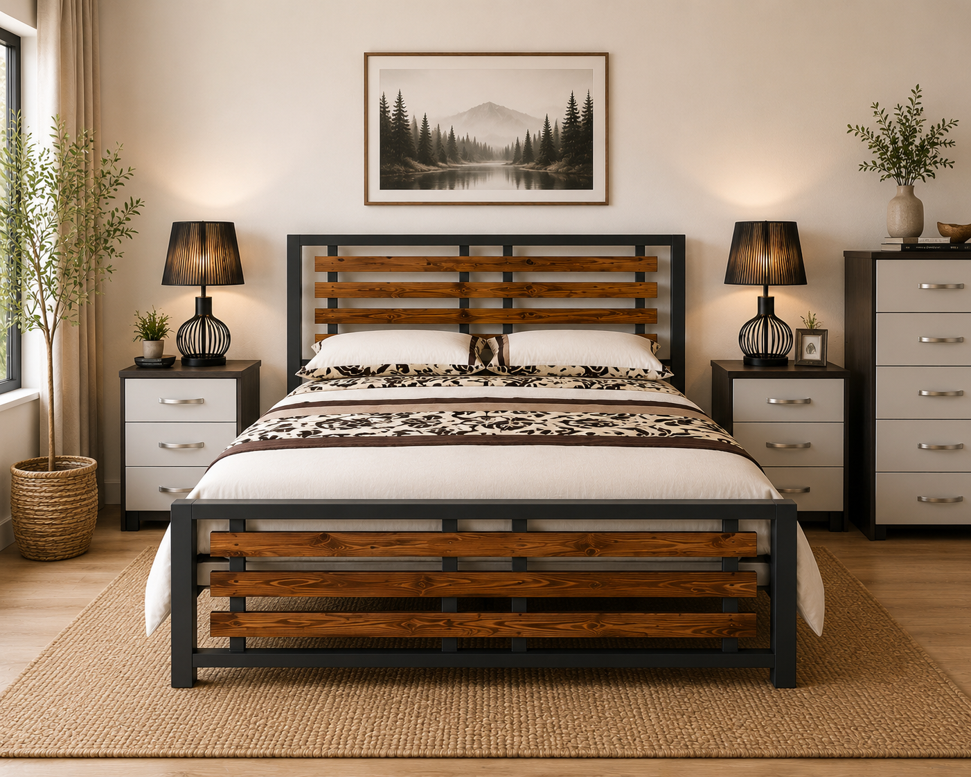 Napoli Painted/ Stained Pine Bed