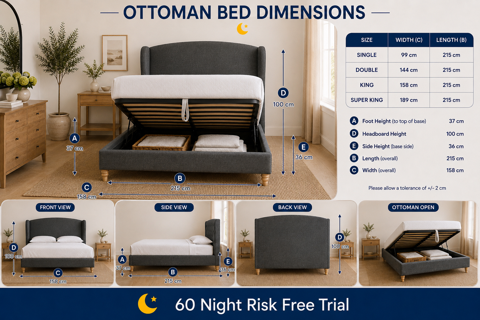 100% Organic Hollie Hemp Bed