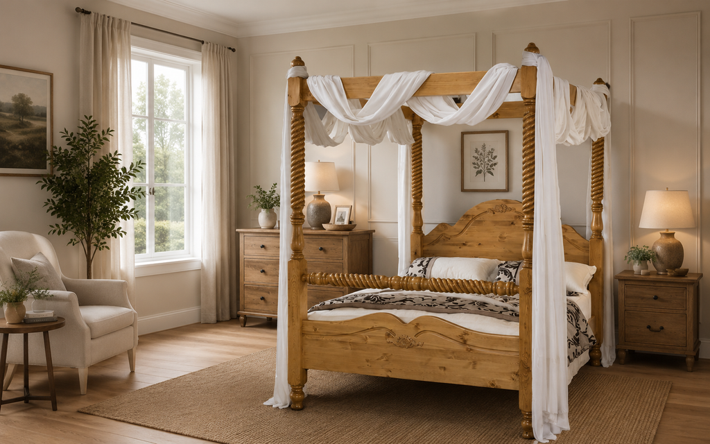 Windsor Pine Four Poster