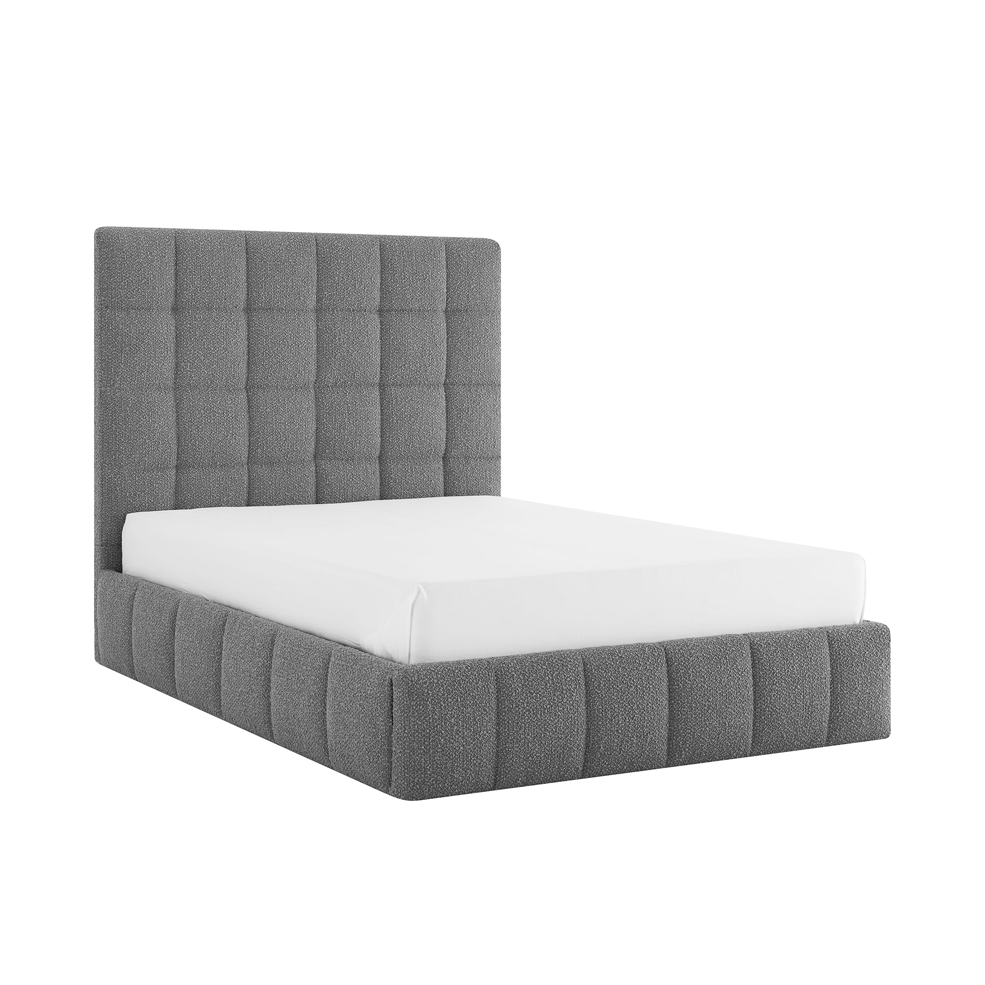 Montpellier Square Dove Grey Boucle Storage