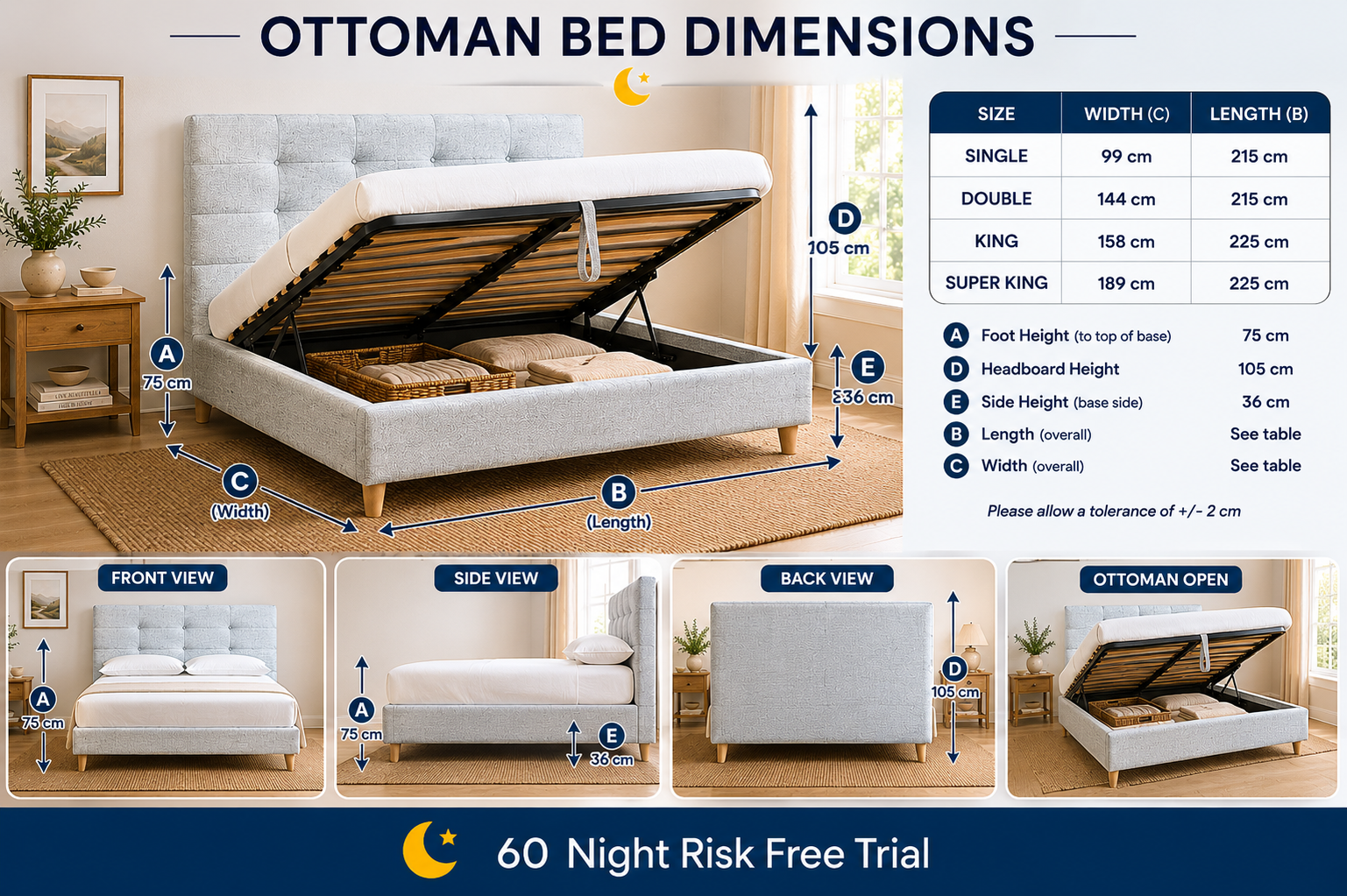 100% Organic Iryna Hemp Bed