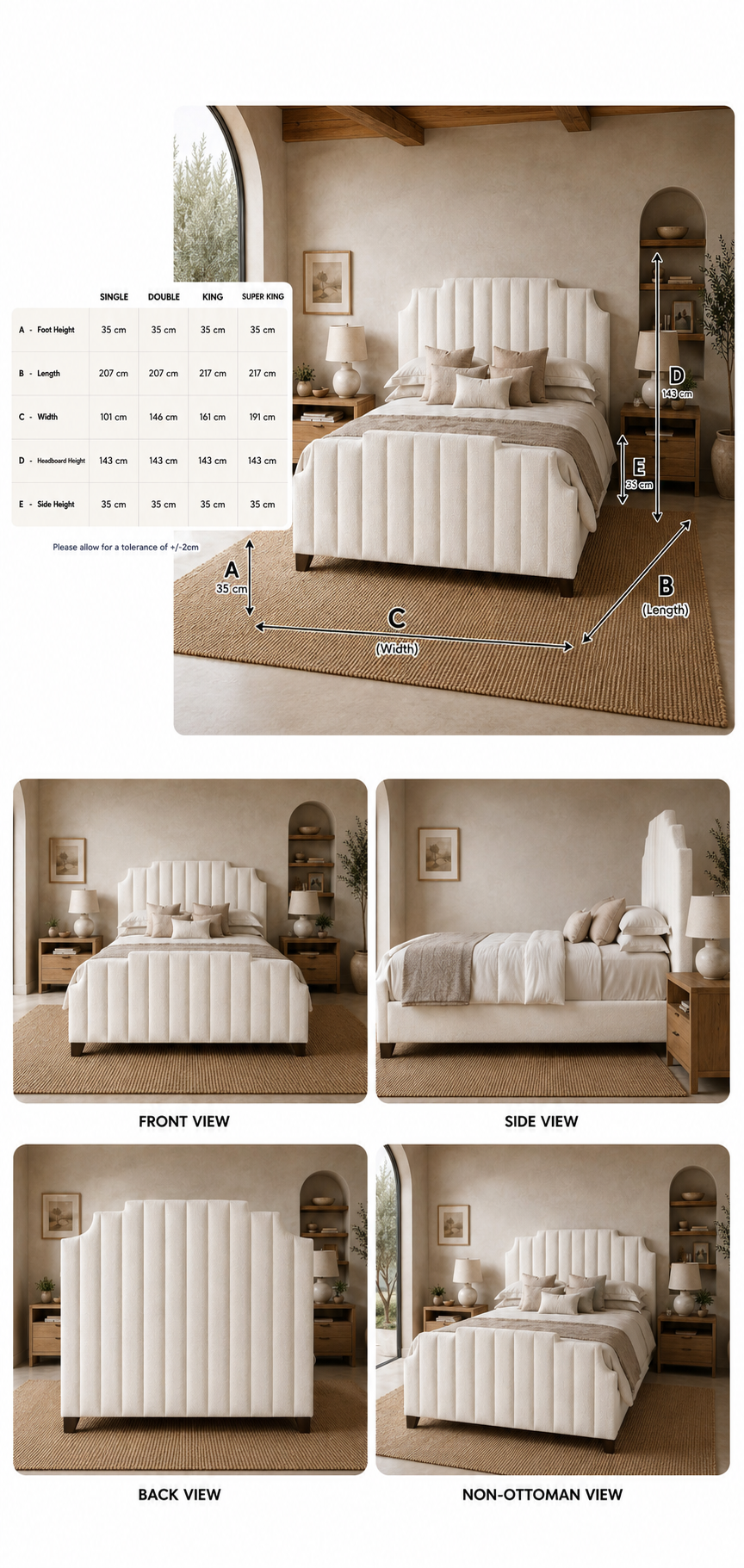 100% Organic Natasha Hemp Bed