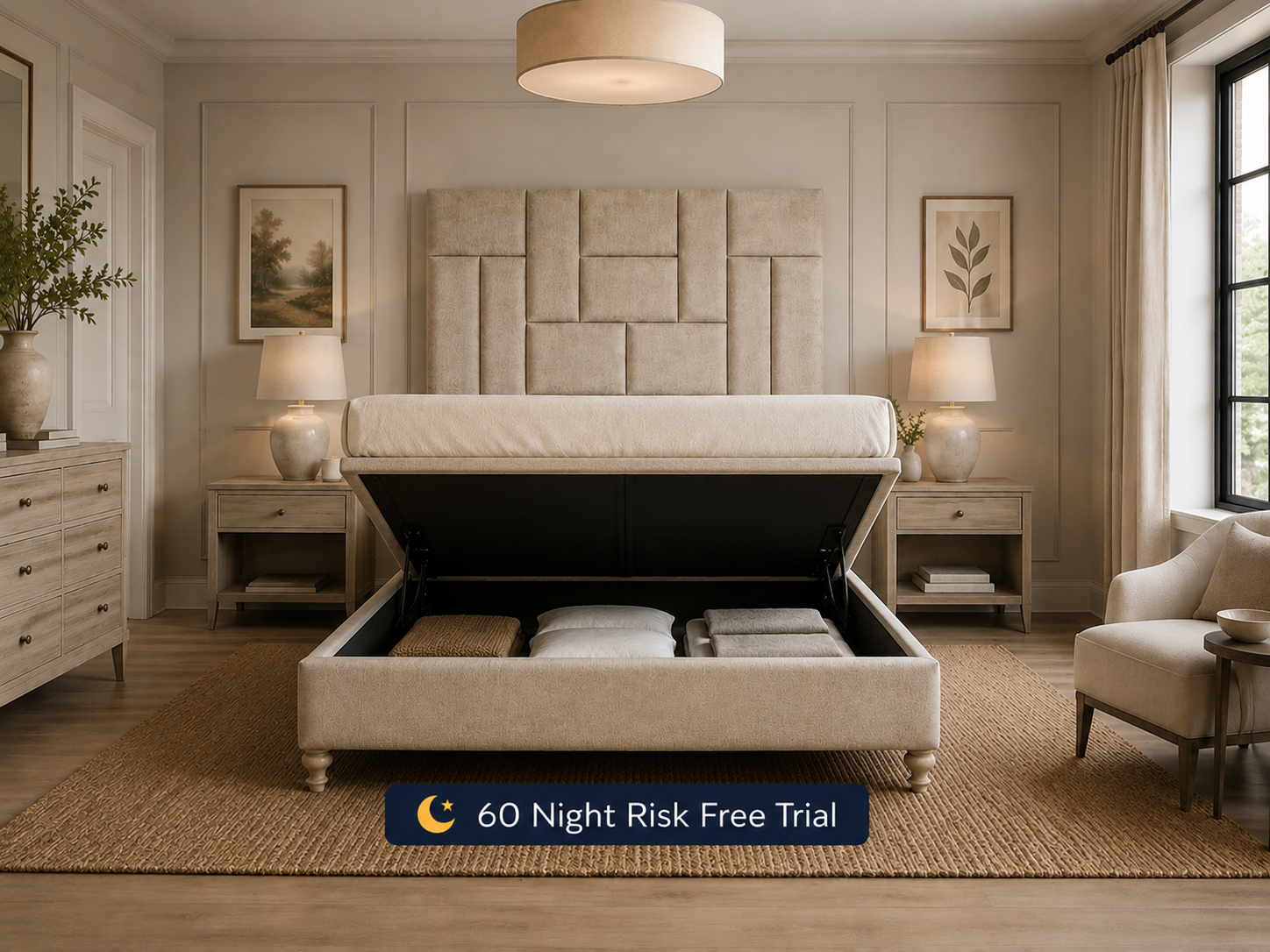 100% Organic Tower Hemp Bed