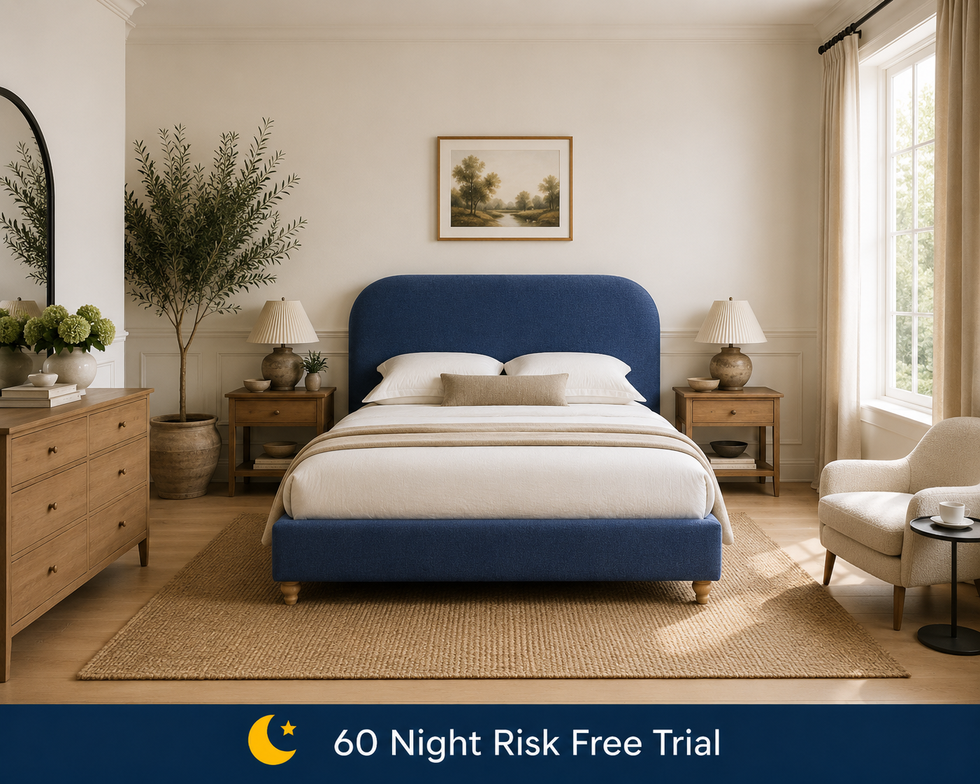 100% Organic Cameo Hemp Bed