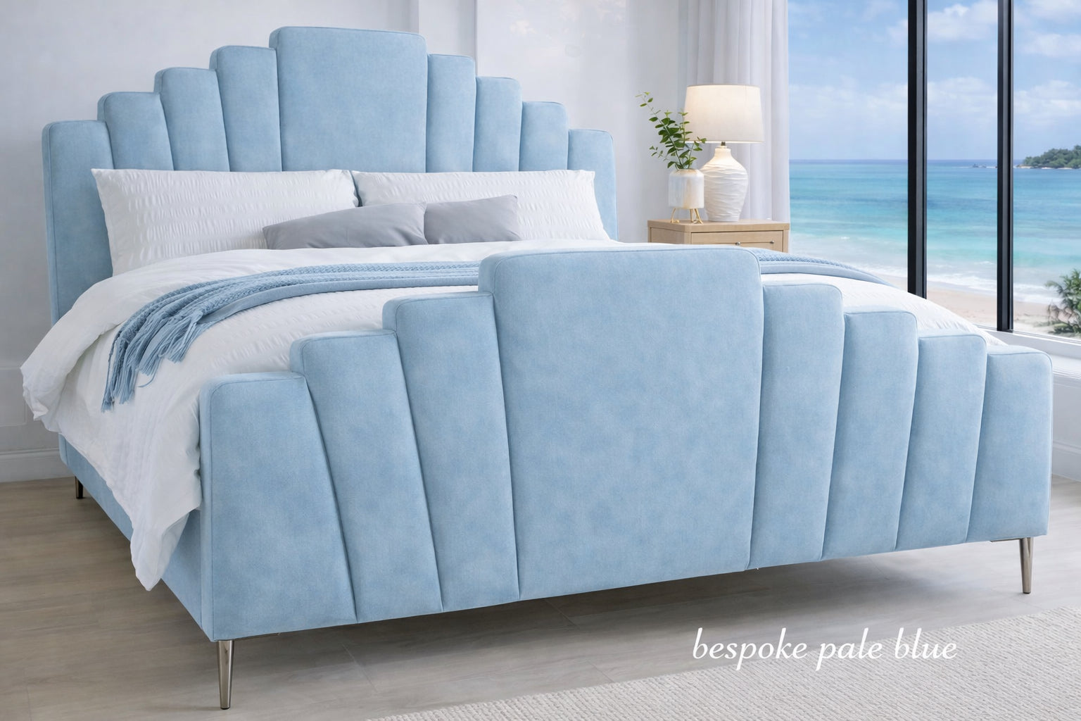 Pale Blue Inya Bed