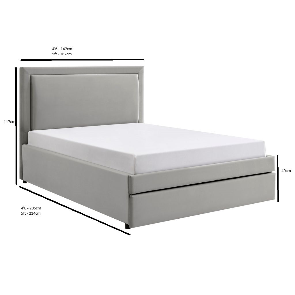 Lyon Drawer Bed Grey