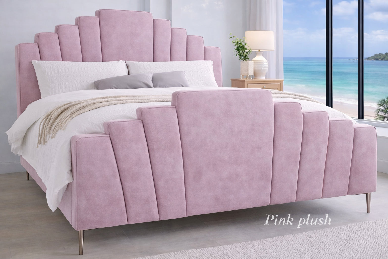 Pink Plush Inya Bed