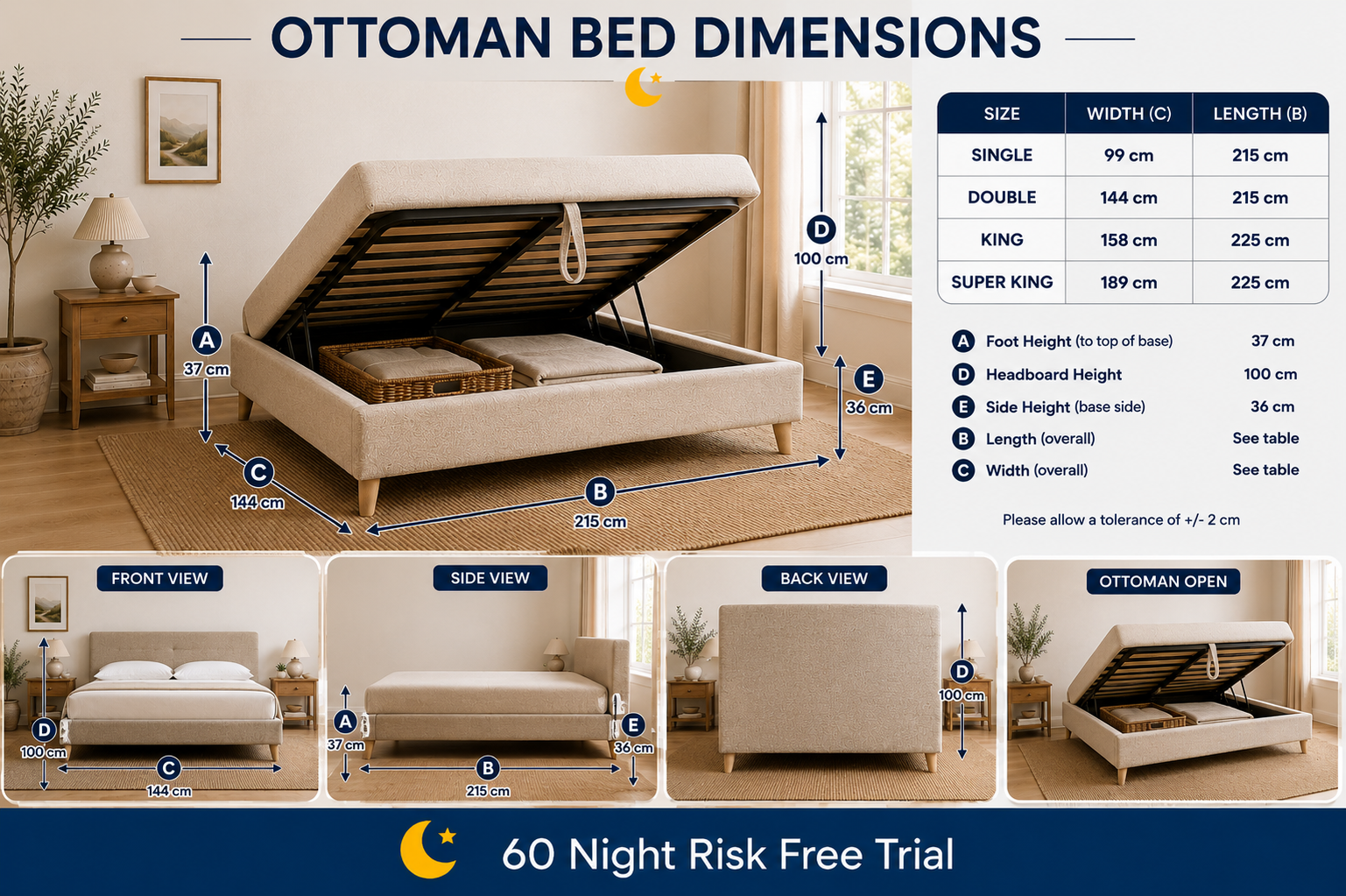 100% Organic Bali Hemp Bed