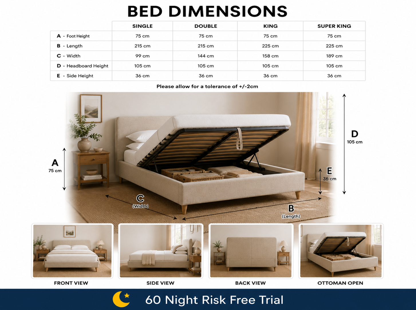 100% Organic Lowden Hemp Bed