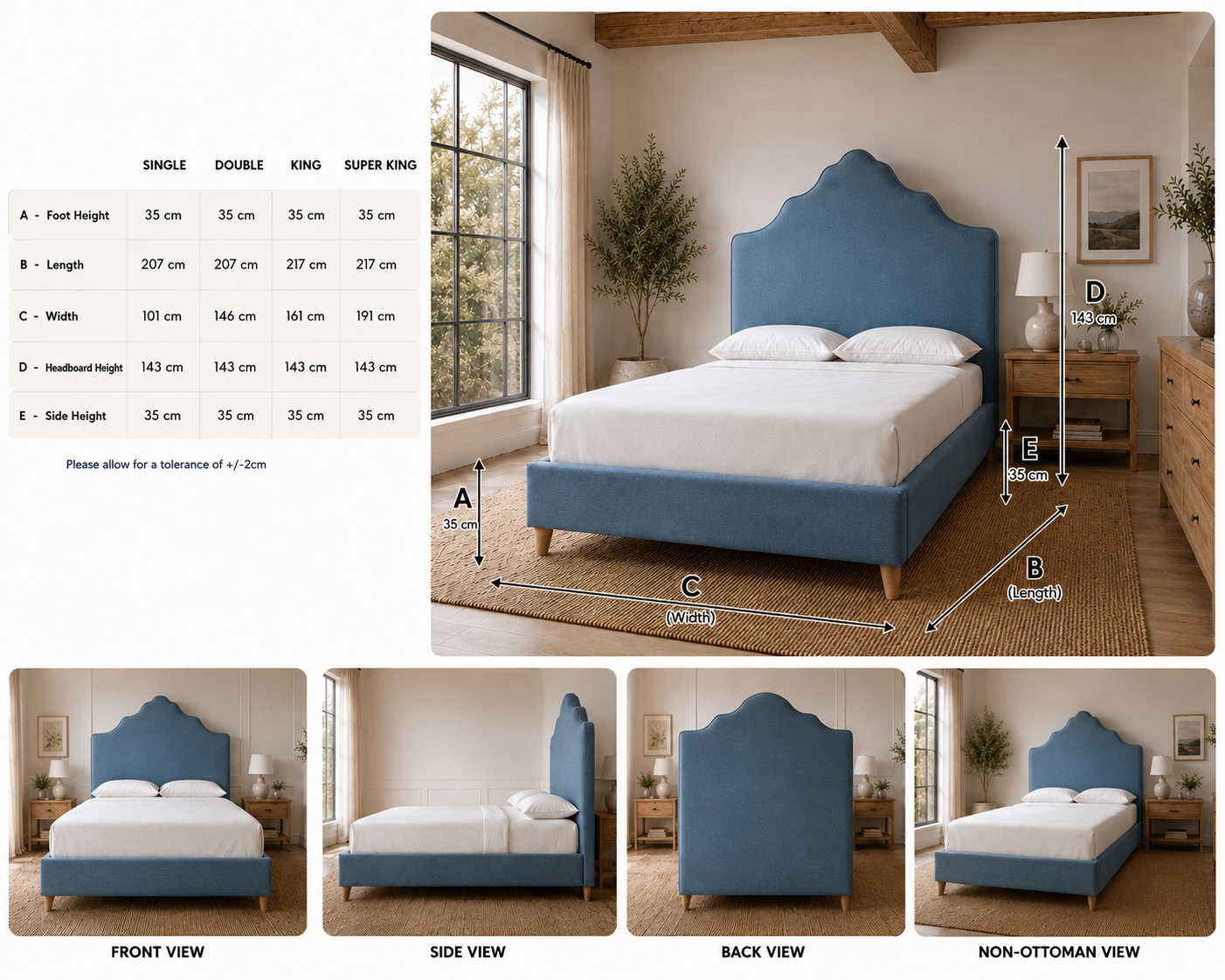 100% Organic Lisa Marie Hemp Bed