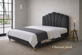 Charcoal Plush Gabrielle Bed