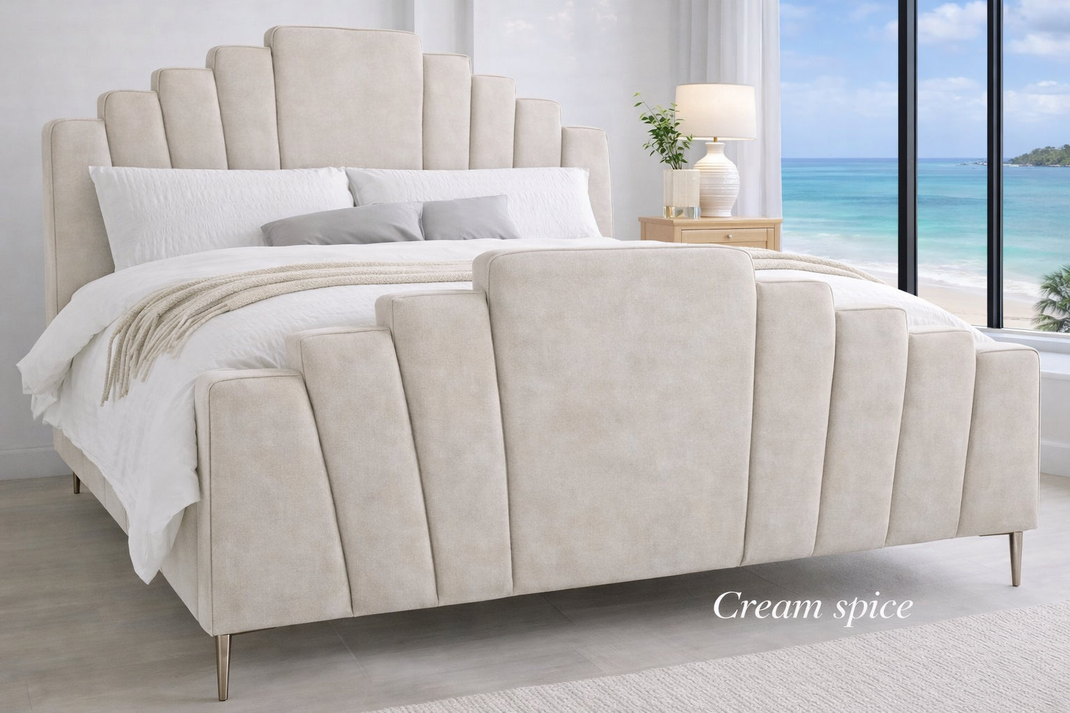 Cream Spice Inya Bed