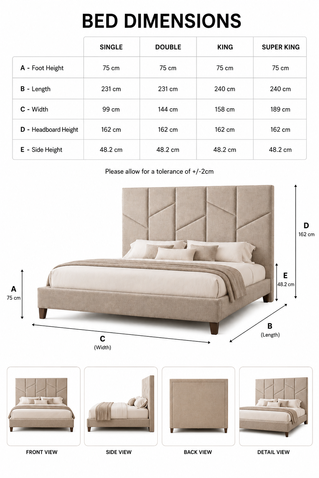 100% Organic Stamford Hemp Bed