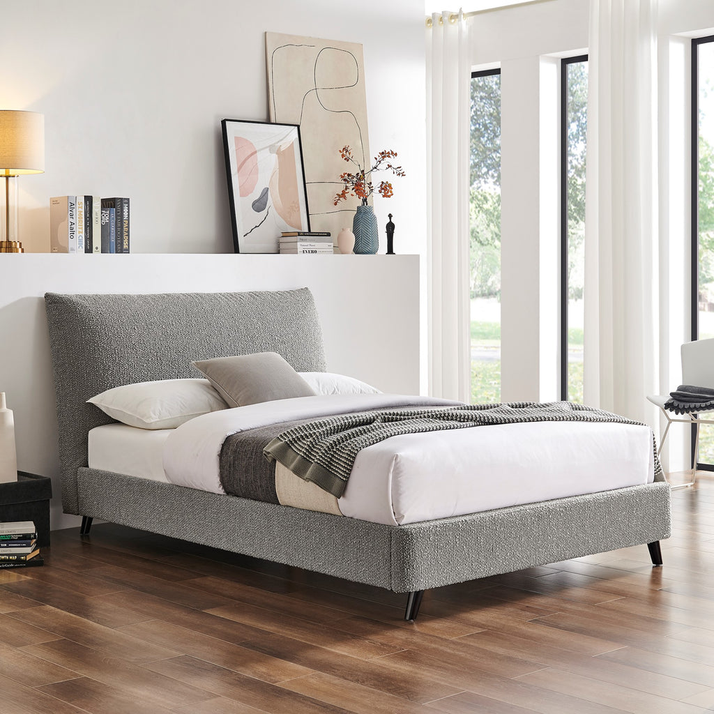 Caen Pillow Bed Dove Grey Boucle