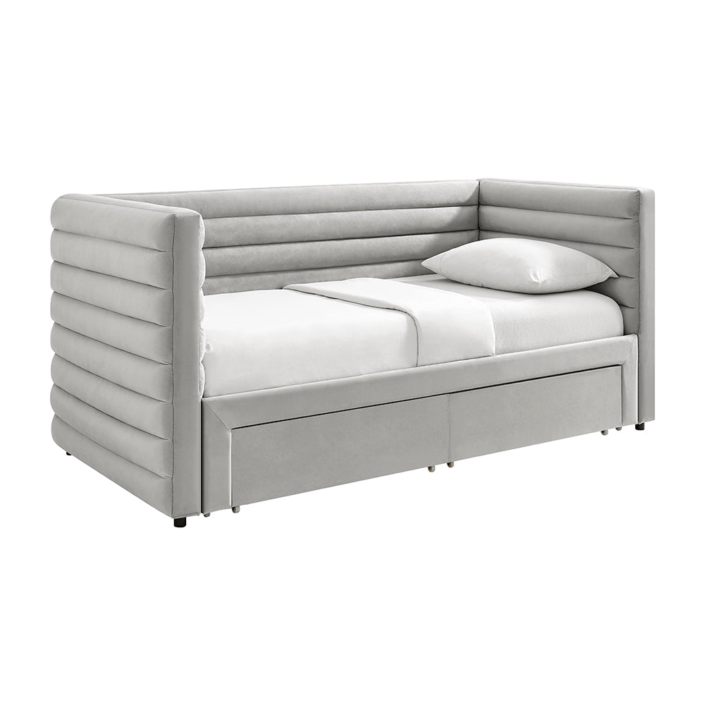 Meaux Daybed with Drawers Grey