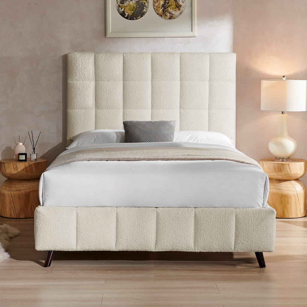 Strasbourg Square Ivory Boucle