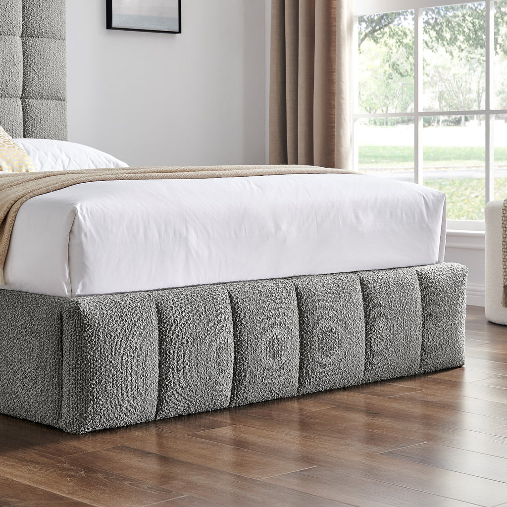 Montpellier Square Dove Grey Boucle Storage