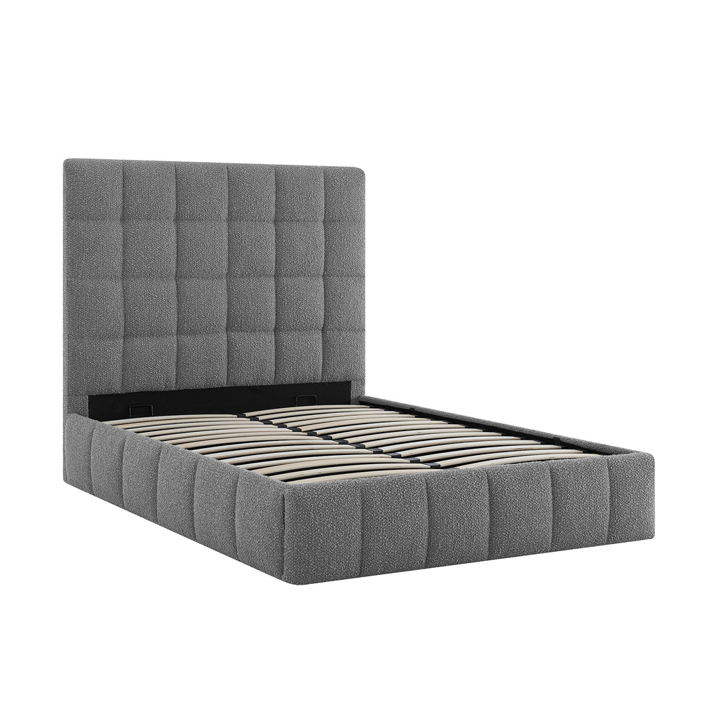 Montpellier Square Dove Grey Boucle Storage