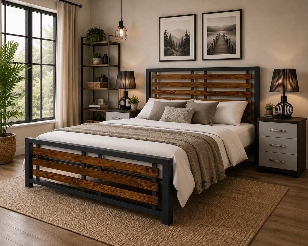 Napoli Painted/ Stained Pine Bed