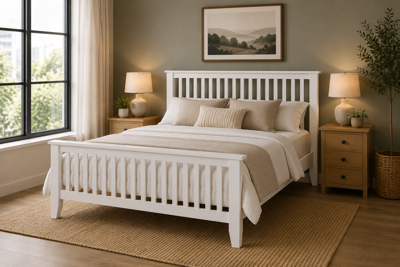 Stamford White Pine Bed