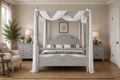 Windsor Grey Pine Four Poster