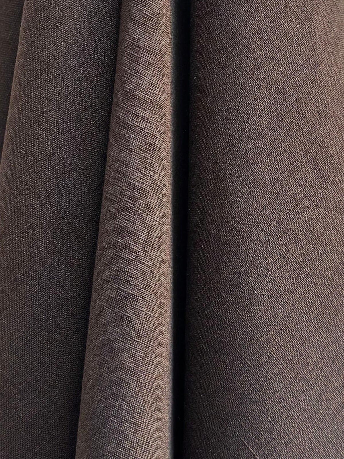 DAMA - Chocolate Brown  Midweight Hemp Cloth