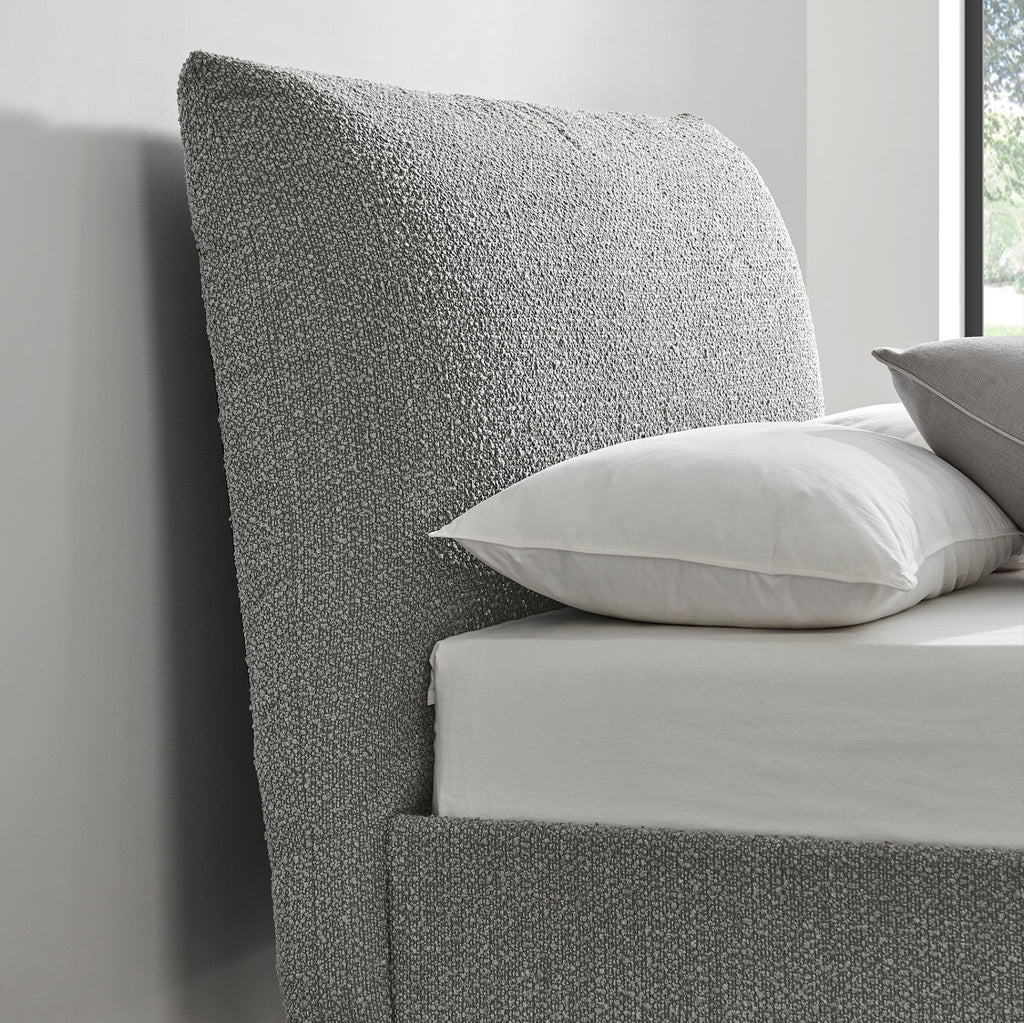 Caen Pillow Bed Dove Grey Boucle