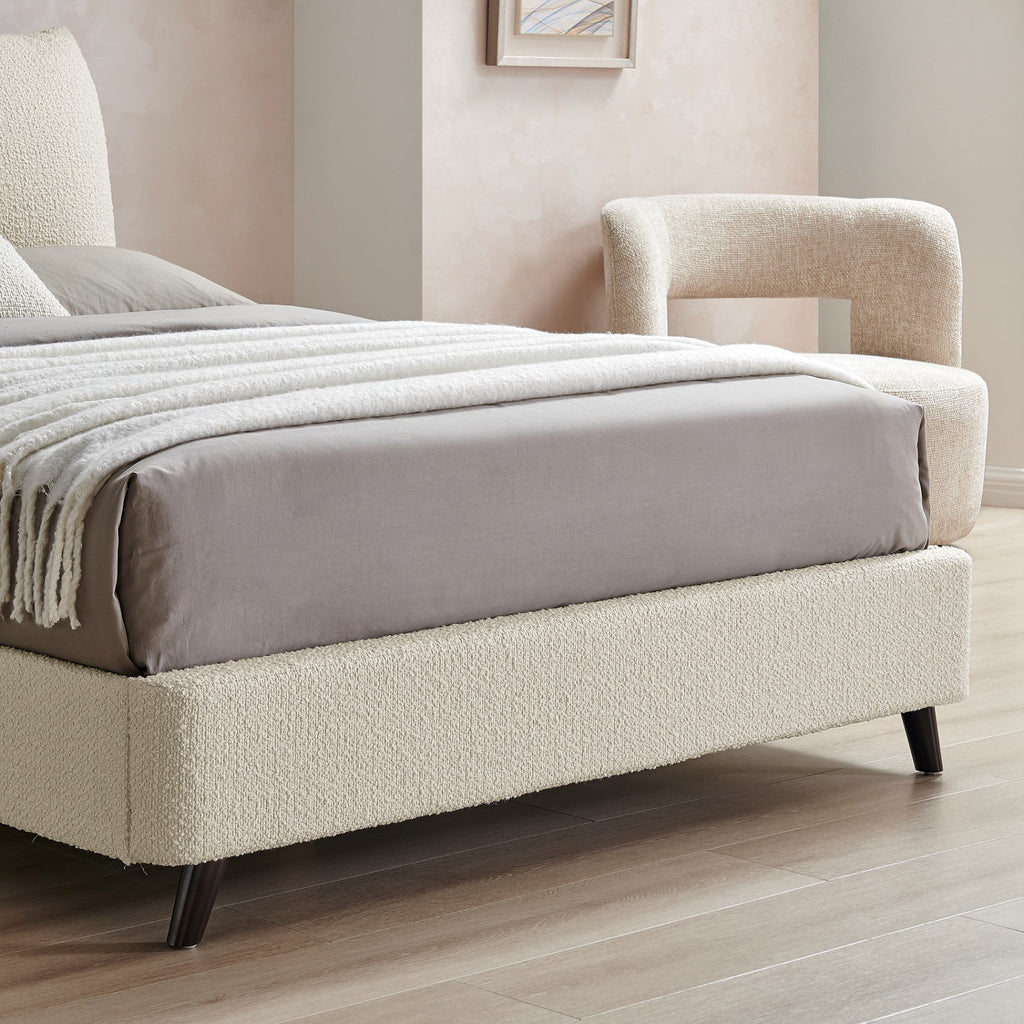 Rouen Pillow Bed Ivory Boucle