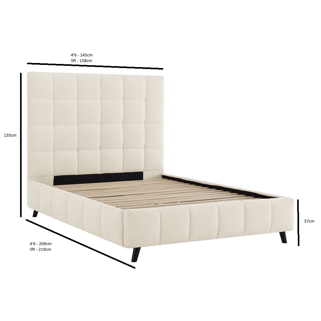 Strasbourg Square Ivory Boucle