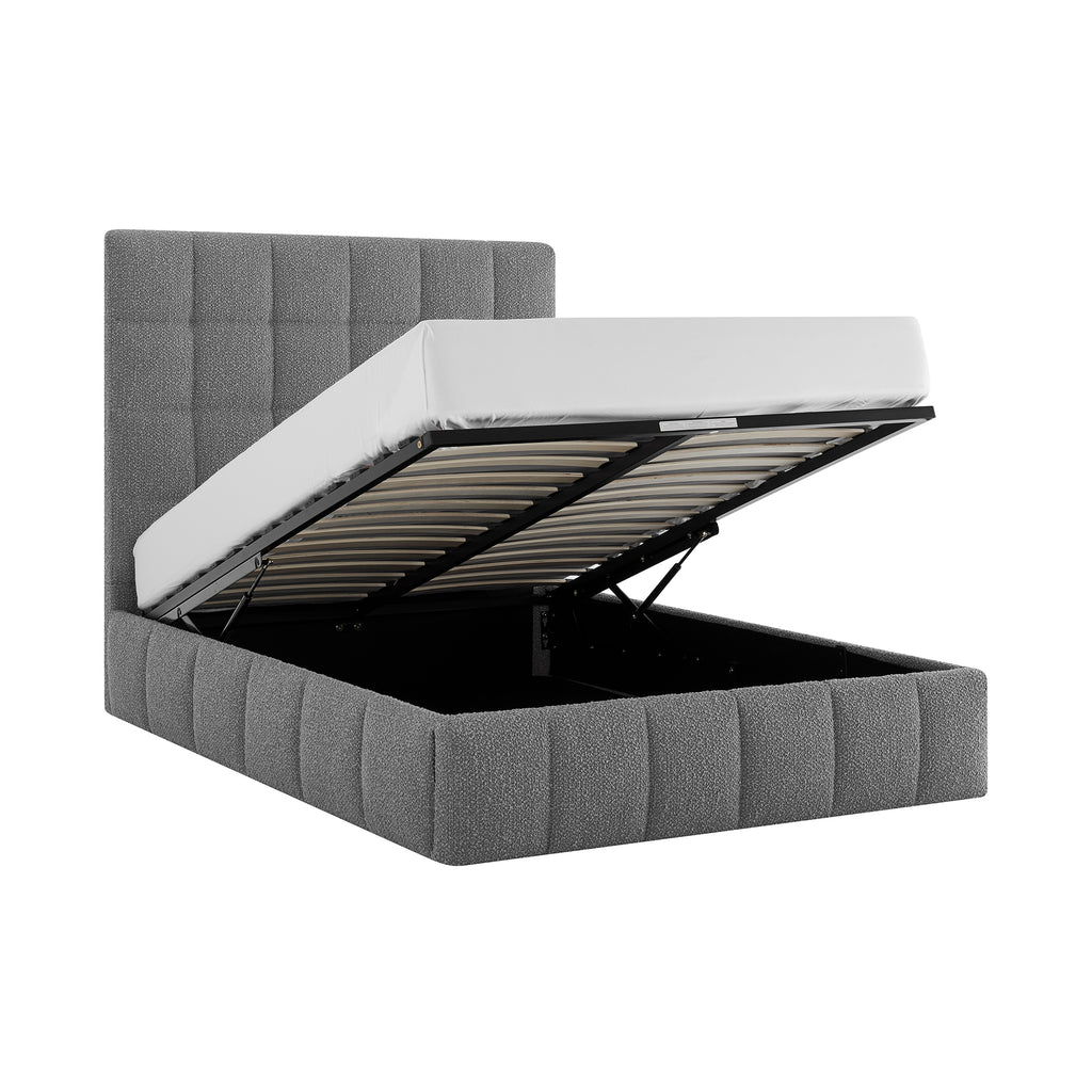 Montpellier Square Dove Grey Boucle Storage